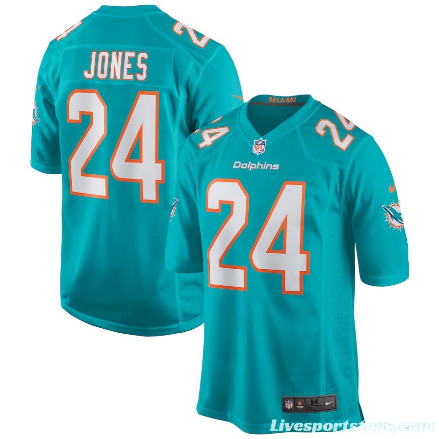 Men's Byron Jones Aqua Player Limited Team Jersey