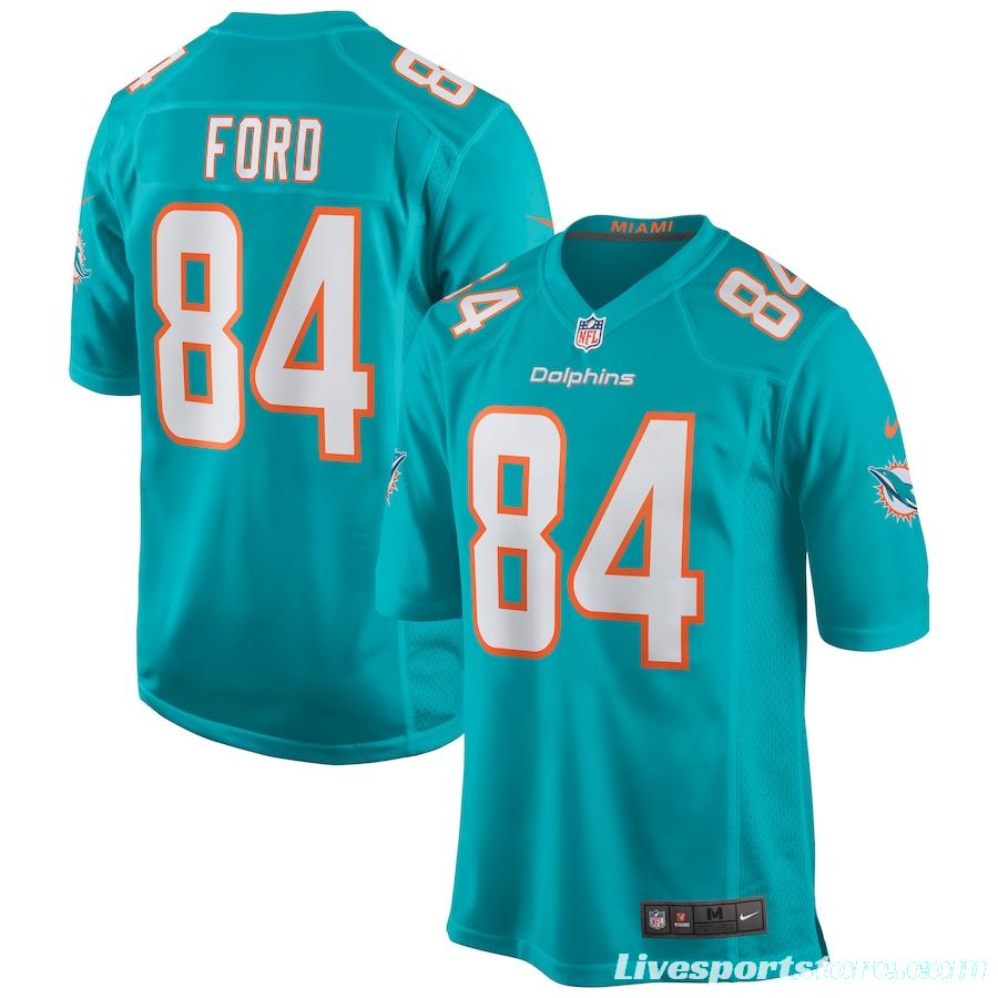 Men's Isaiah Ford Aqua Player Limited Team Jersey