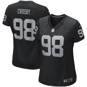 Women's Maxx Crosby Black Player Limited Team Jersey