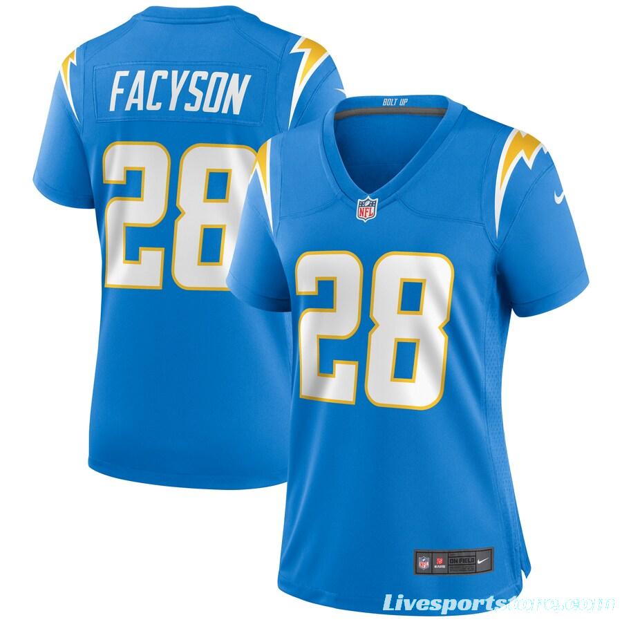 Women's Brandon Facyson Powder Blue Player Limited Team Jersey