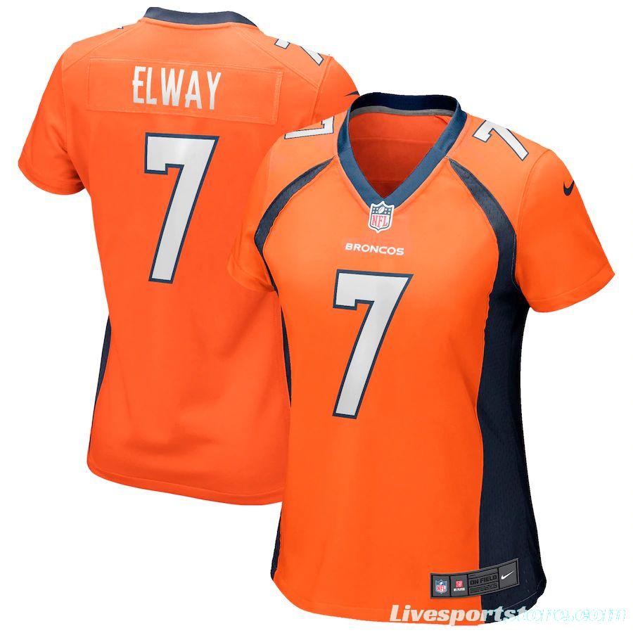 Women's John Elway Orange Retired Player Limited Team Jersey