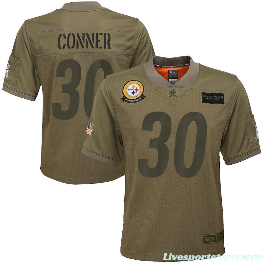 Youth James Conner Olive 2019 Salute to Service Player Limited Team Jersey