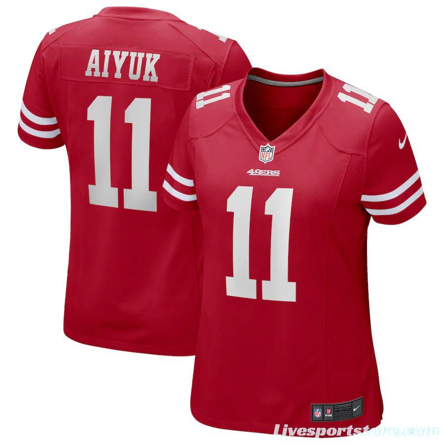 Women's Brandon Aiyuk Scarlet Player Limited Team Jersey