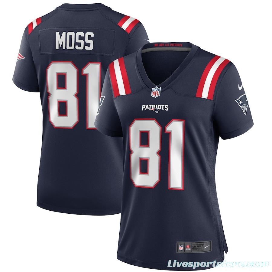 Women's Randy Moss Navy Retired Player Limited Team Jersey