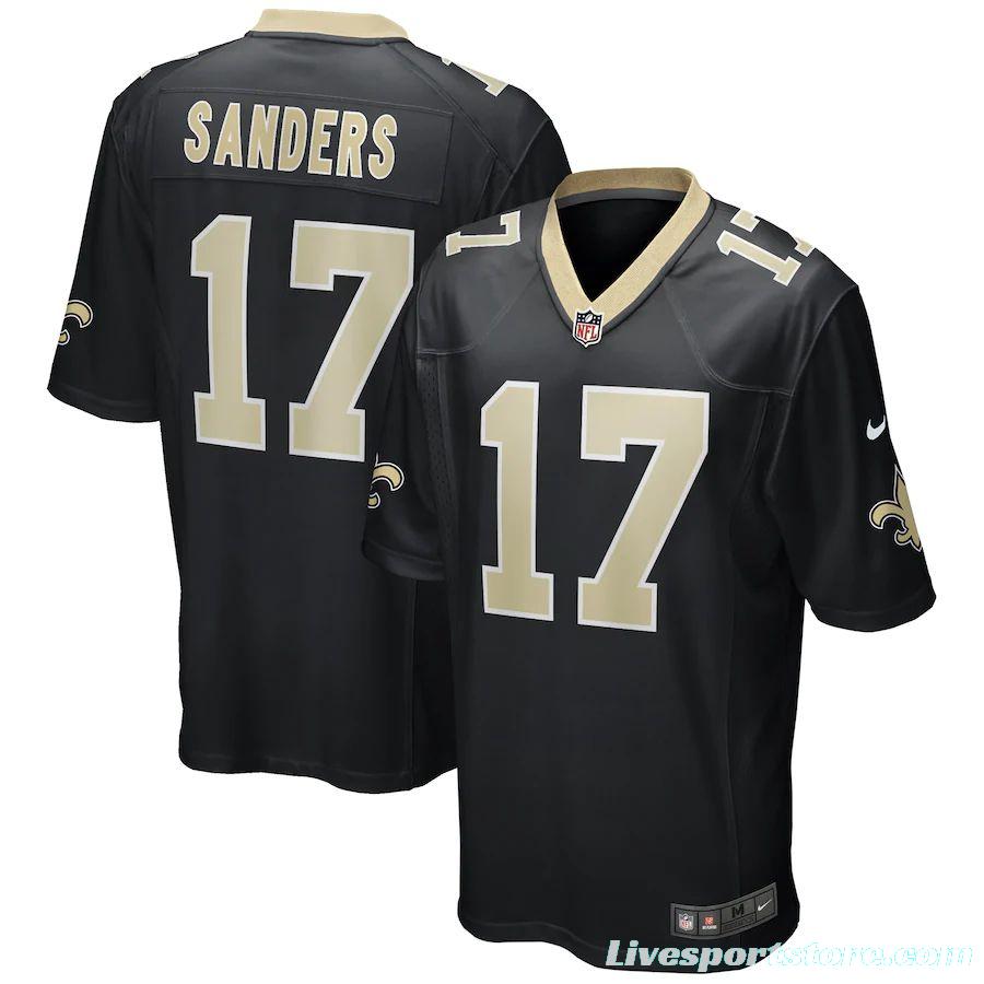 Men's Emmanuel Sanders Black Player Limited Team Jersey