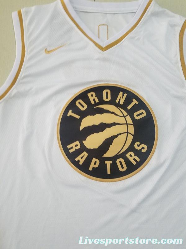 Pascal Siakam 43 White Golden Edition Jersey