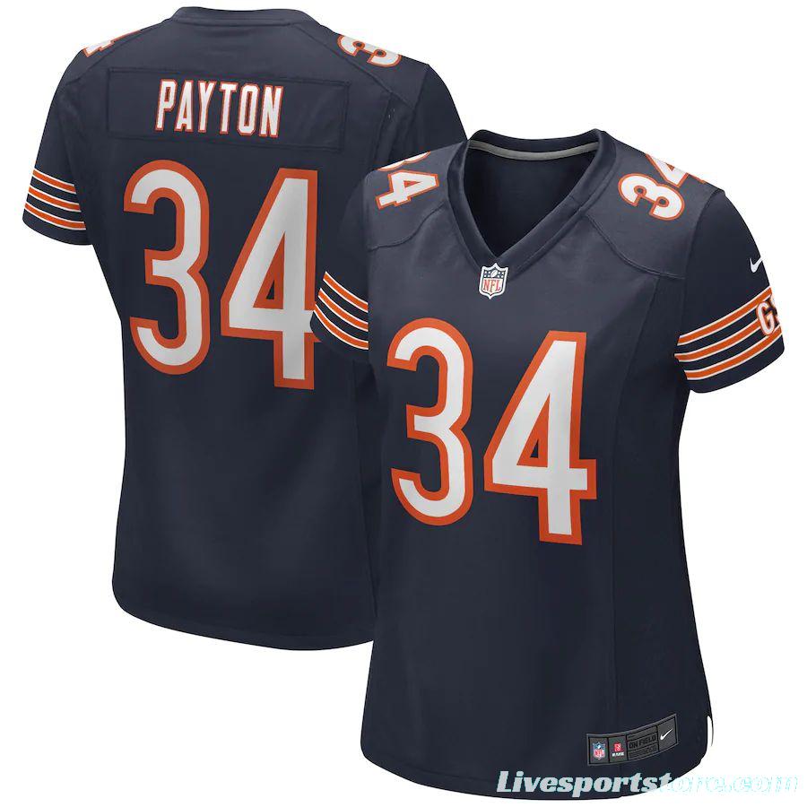 Women's Walter Payton Navy Retired Player Limited Team Jersey