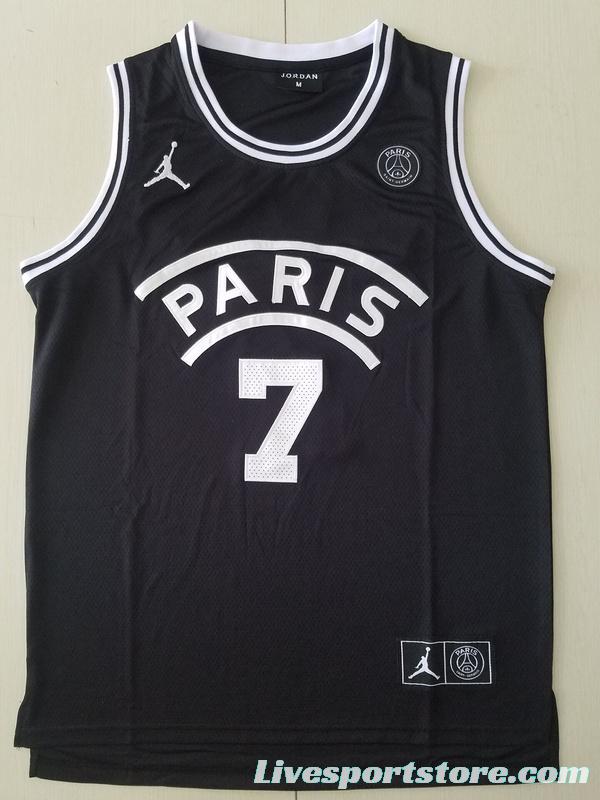 PSG Kylian Mbappé Black Basketball Jerseys