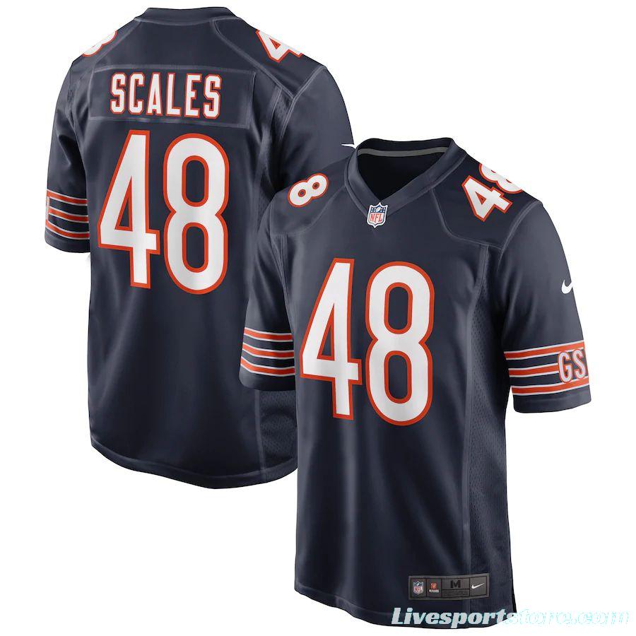 Men's Patrick Scales Navy Player Limited Team Jersey