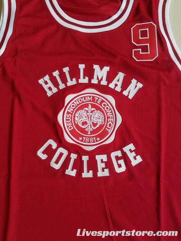 Dwayne Wayne 9 Hillman College Theater Maroon Basketball Jersey A Different World