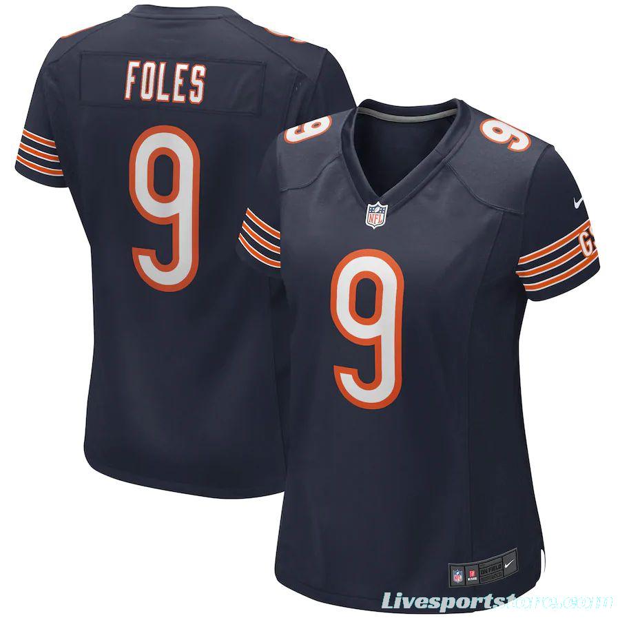 Women's Nick Foles Navy Player Limited Team Jersey