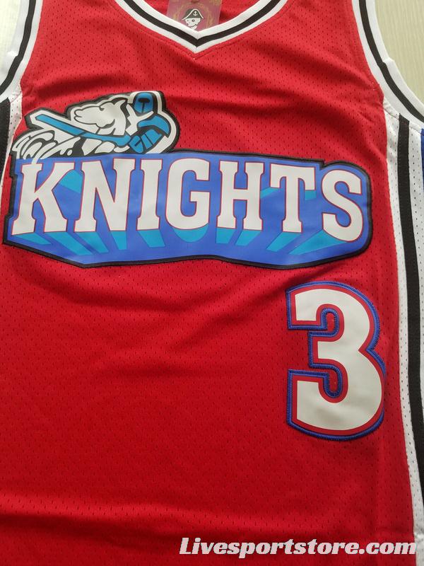 Lil' Bow Wow Calvin Cambridge 3 Los Angeles Knights Red Basketball Jersey Like Mike