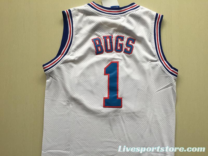 Bugs 1 Movie Edition White Basketball Jersey