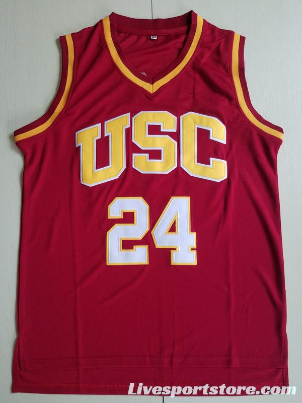 Brian Scalabrine 24 USC College Basketball Jersey