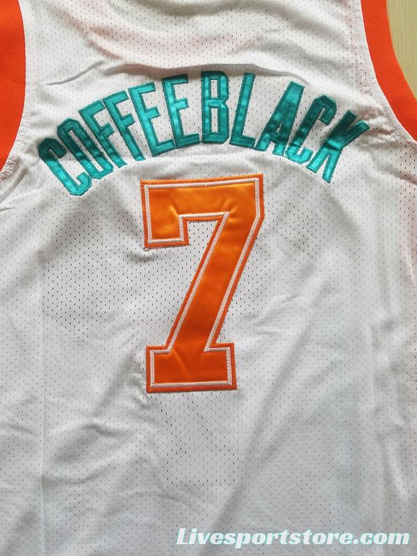 Flint Tropics 7 Coffee Black Basketball Jersey Semi Pro Team New