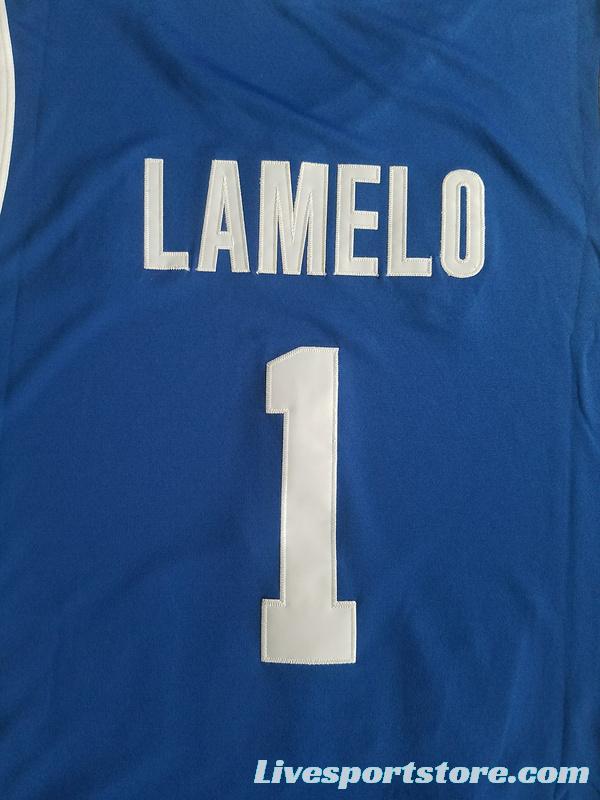 Lamelo Ball 1 Lithuania Vytautas Blue Basketball Jersey