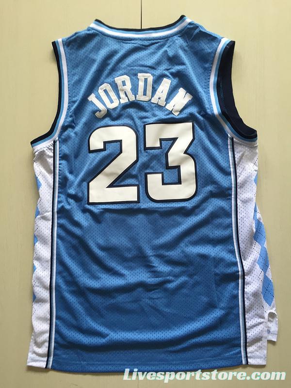 Michael Jordan 23 North Carolina College Basketball Jersey With AJ Logo