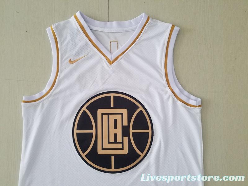 Kawhi Leonard 2 White Golden Edition Jersey