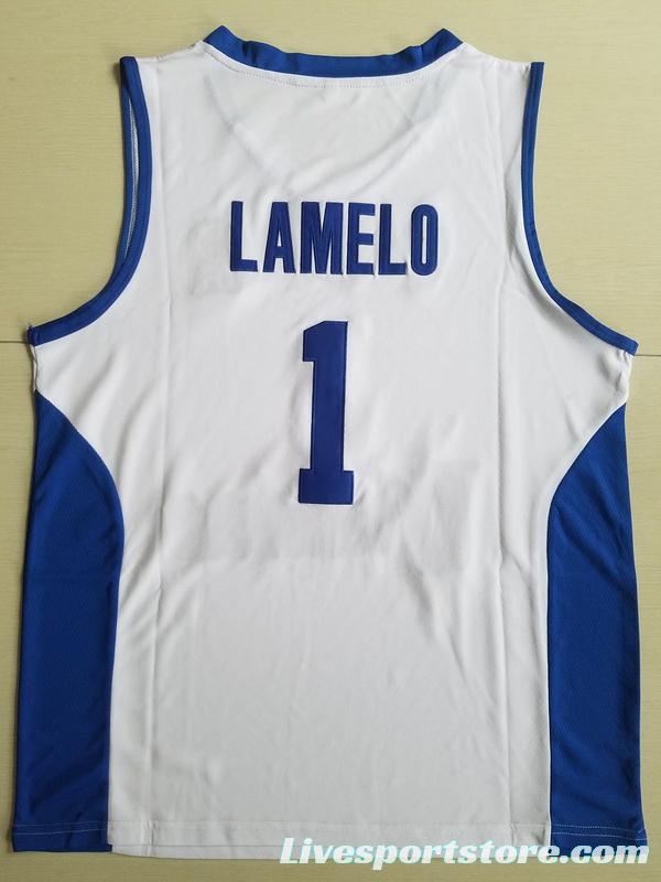 Lamelo Ball 1 Lithuania Vytautas White Basketball Jersey