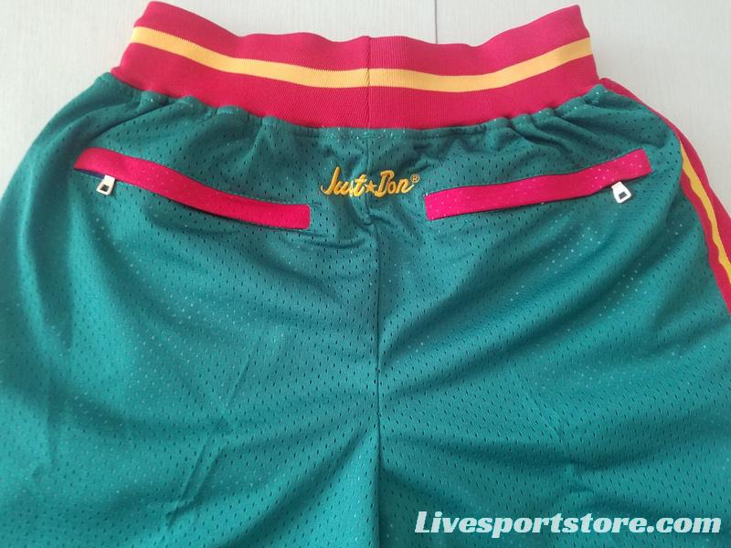 Seattle 1995-96 Throwback Classics Basketball Team Shorts