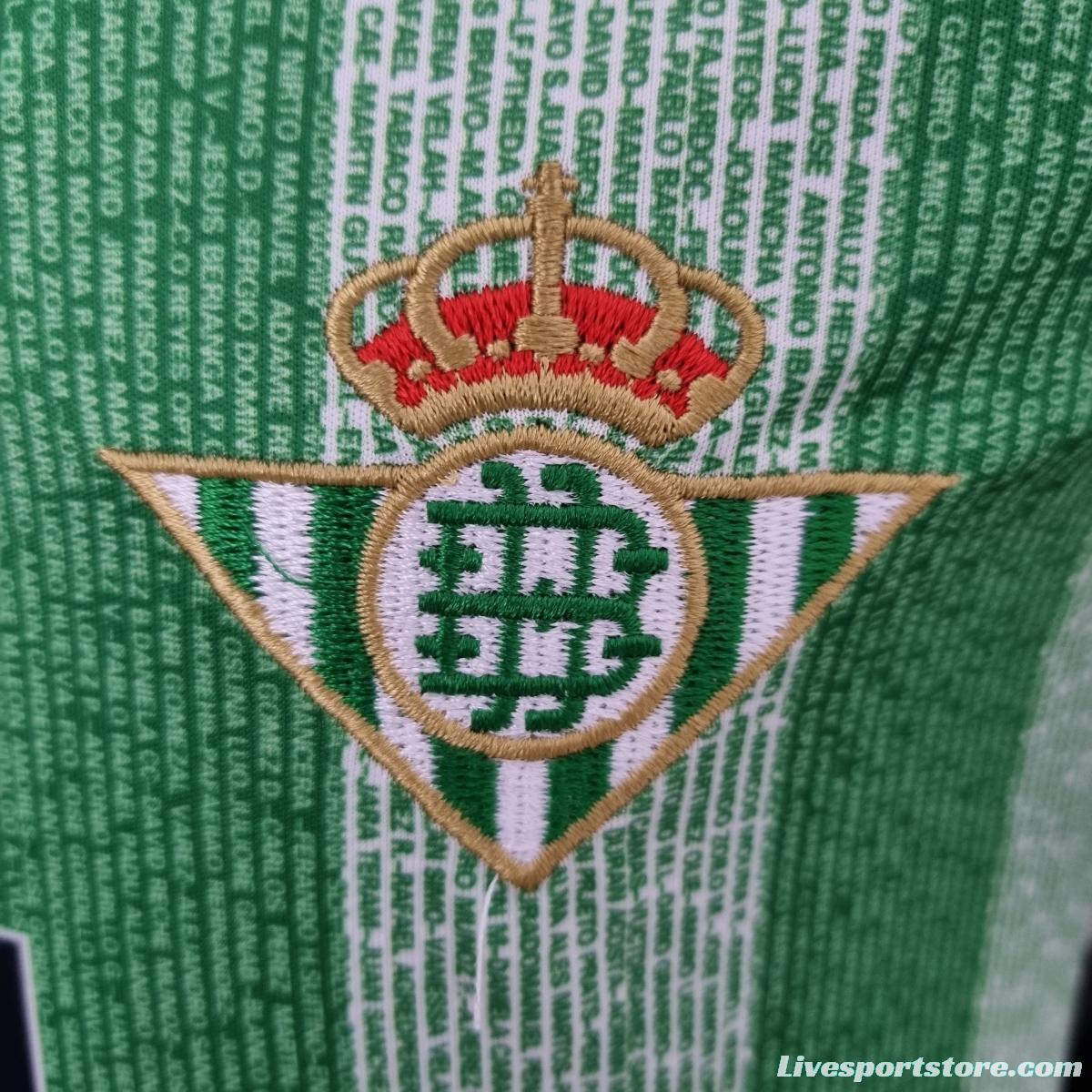 22/23 Real Betis Special Edition kids Soccer Jersey