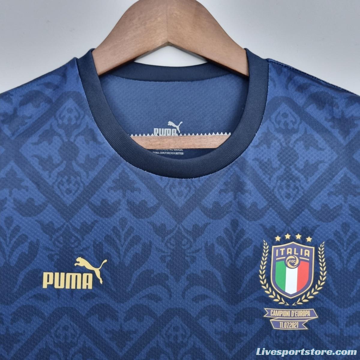 2022 Italian European Championship Special Edition Royal Blue Soccer Jersey