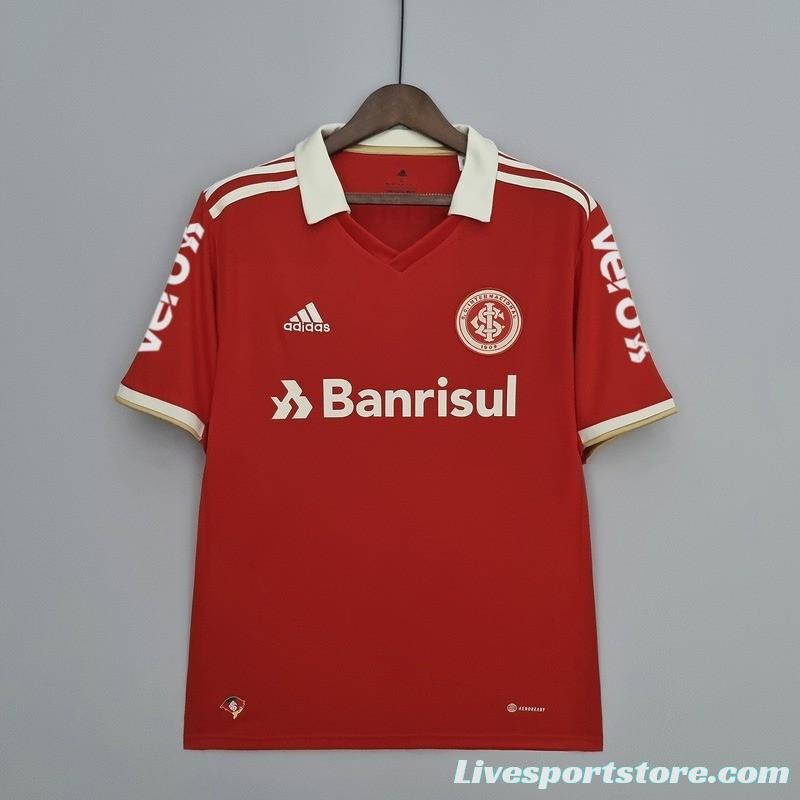 22/23 All Sponsors Internacional Home  Soccer Jersey