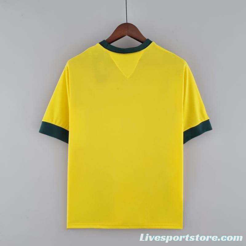 Retro Brazil 1970 Home Soccer Jersey