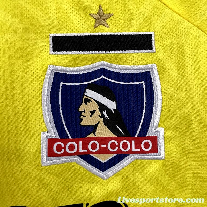 22/23 Colo Colo Goalkeeper Yellow Soccer Jersey