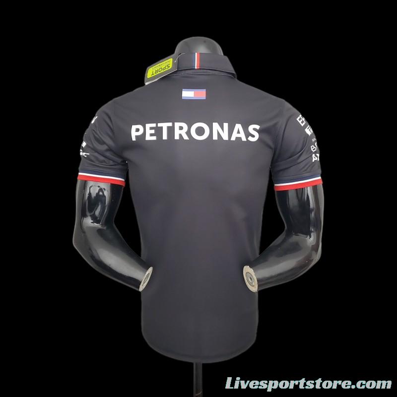 F1 Formula One Racing Suit; Mercedes POLO Black 