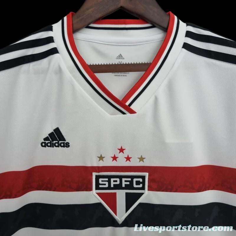 22/23 São Paulo Woman Home  Soccer Jersey