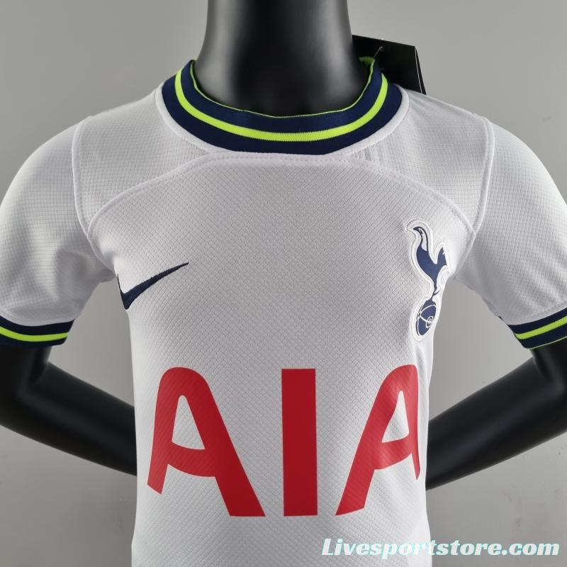 22/23 Kids Kit Tottenham Hotspur Home 16-28 Soccer Jersey