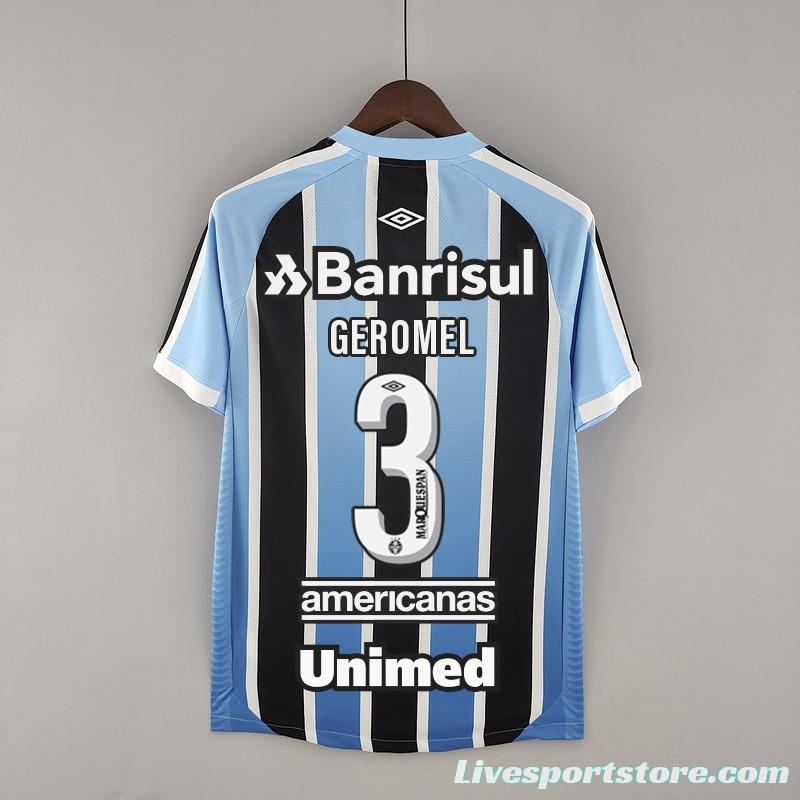 22/23 All Sponsors Gremio Home  Soccer Jersey