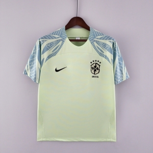 2022 Brazil Training Jersey Light Green 