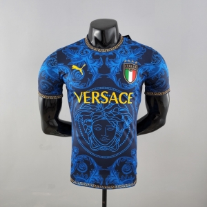 Player Version 2022 Italy X Versace Blue Jersey