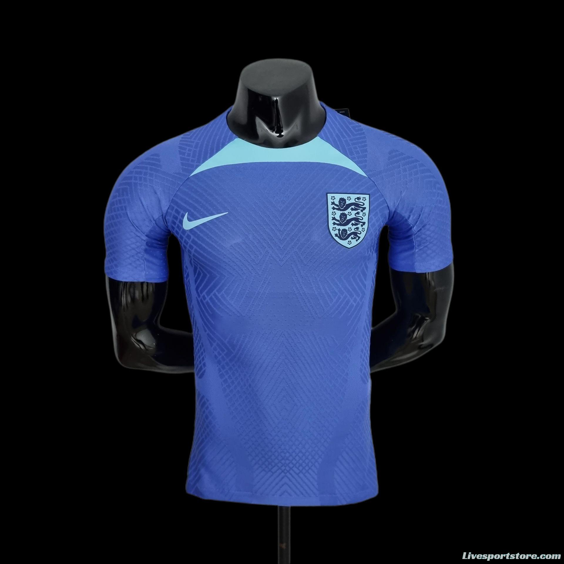 Player Version 2022 England Training Jersey Blue