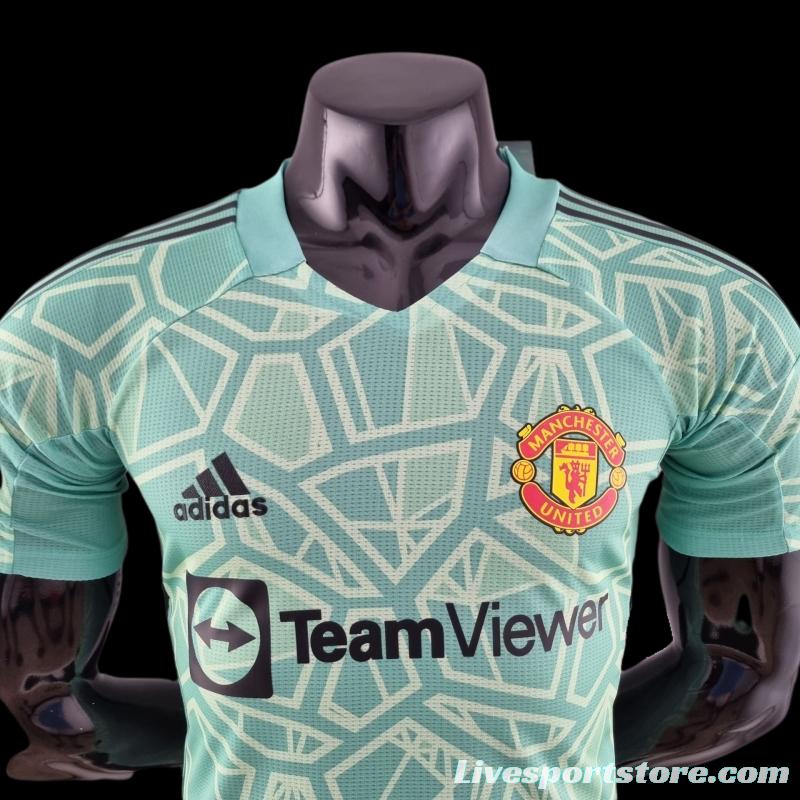 Player Version 22/23 Manchester United Green Goalkeeper