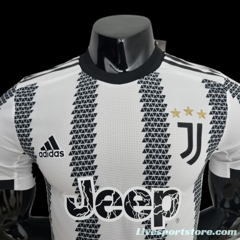 Player Version 22/23 Juventus Home Soccer Jersey