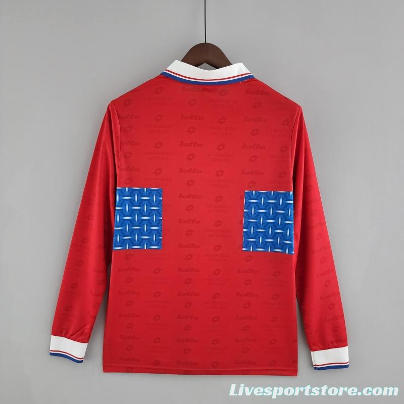 Retro 1996 Long Sleeve Deportivo Universidad Católica Third Away Soccer Jersey