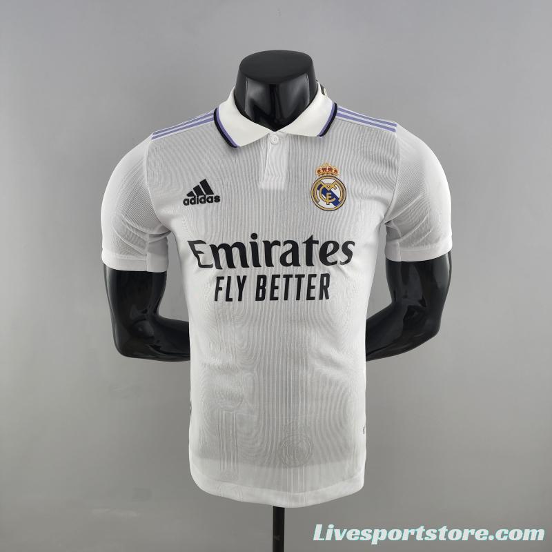 Player Version 22/23 Real Madrid Home Soccer Jersey