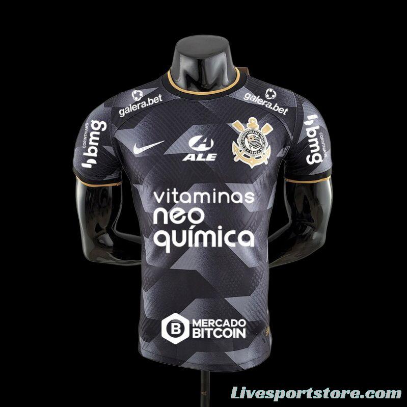 Player Version 2022 All Sponsors Corinthians Away Soccer Jersey