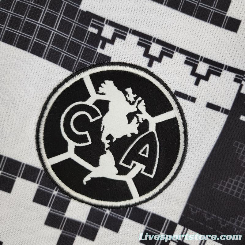 22/23 Club America Black & White Training Jersey