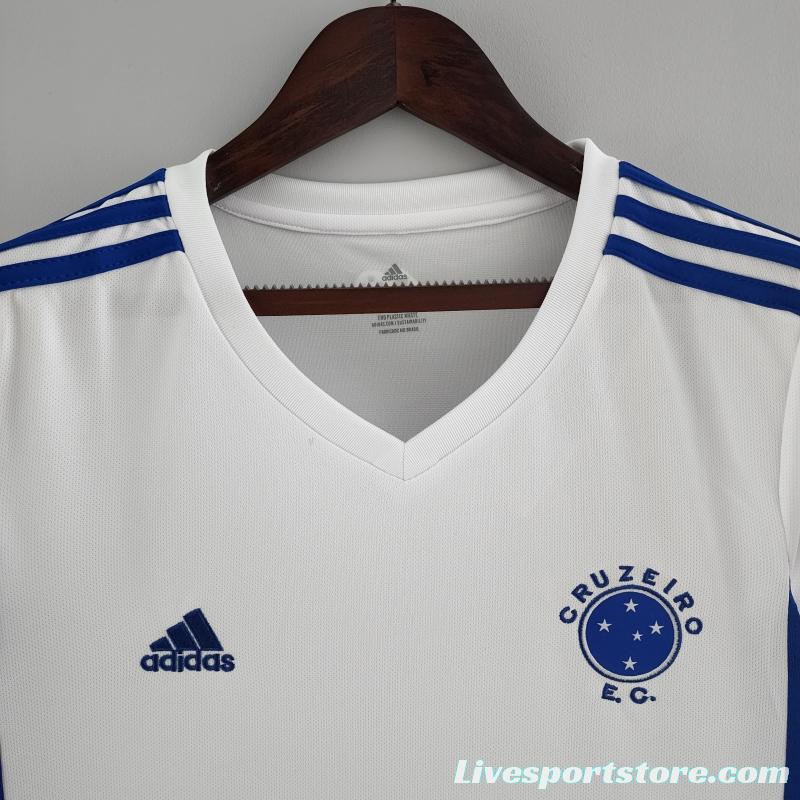 22/23 Women Cruzeiro Away Soccer Jersey