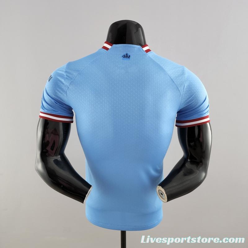 Player Version 22/23 Manchester City Home Soccer Jersey