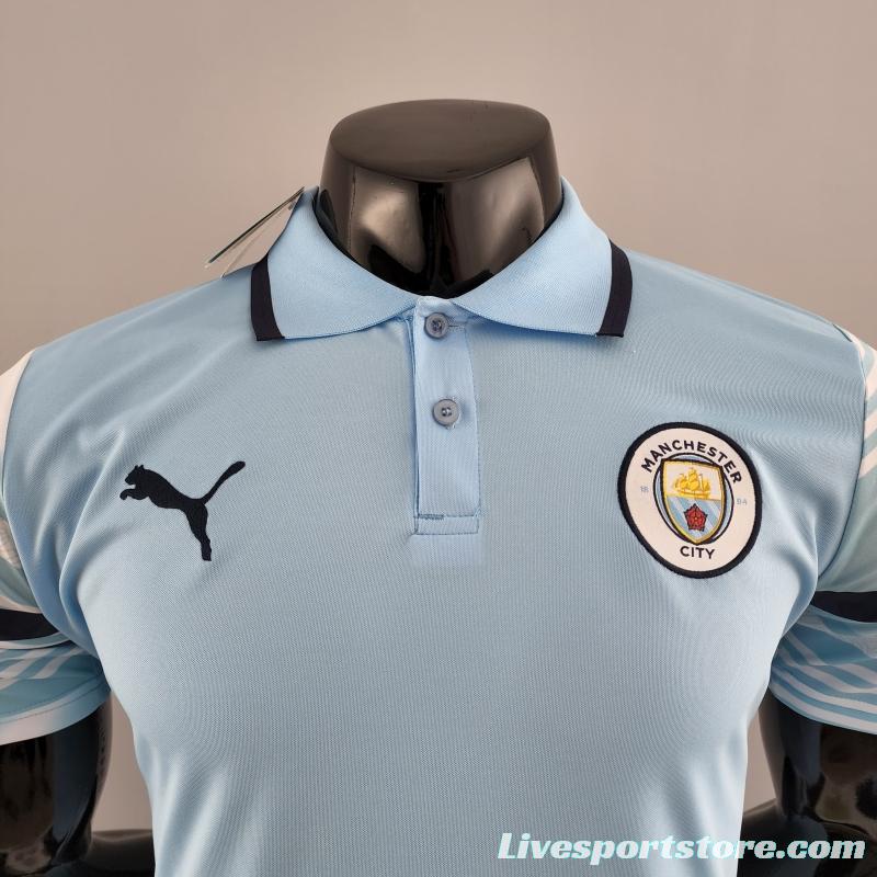 22/23 POLO Manchester City Light Blue Jersey