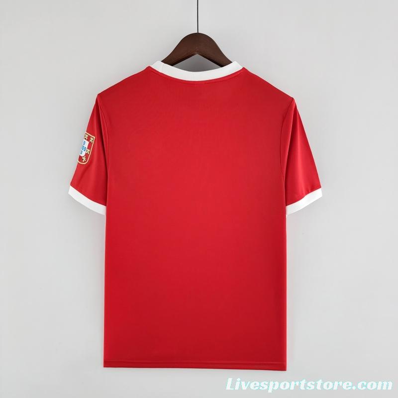 Retro 73/74 Benfica Home Soccer Jersey