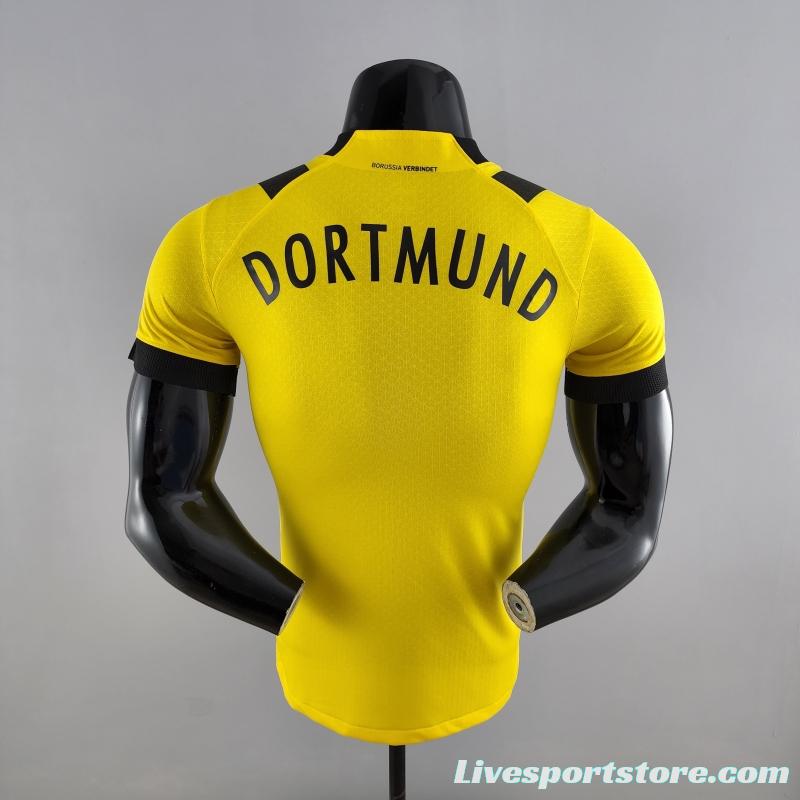 Player Version 22/23 Dortmund Home Soccer Jersey