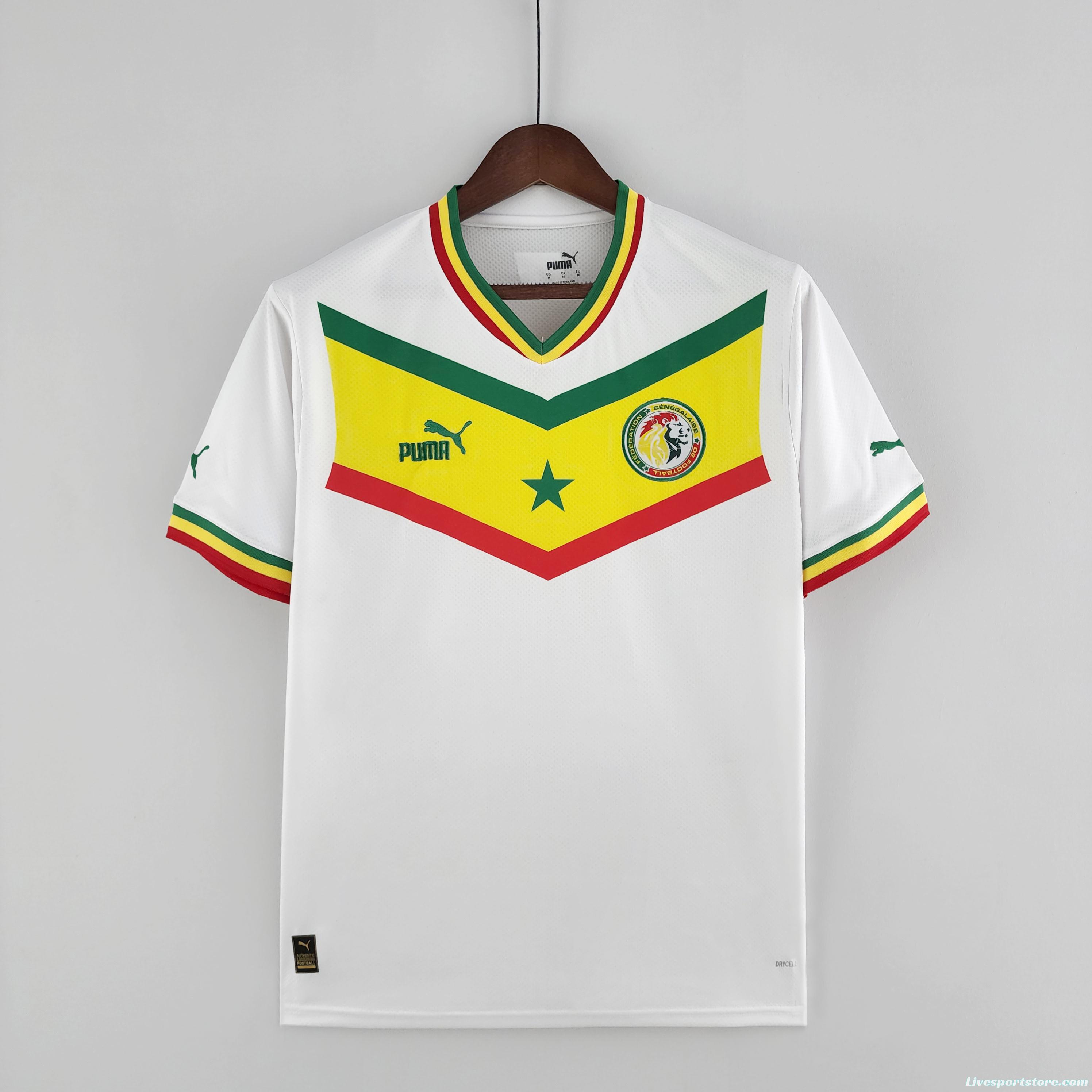 2022 Senegal Home Soccer Jersey