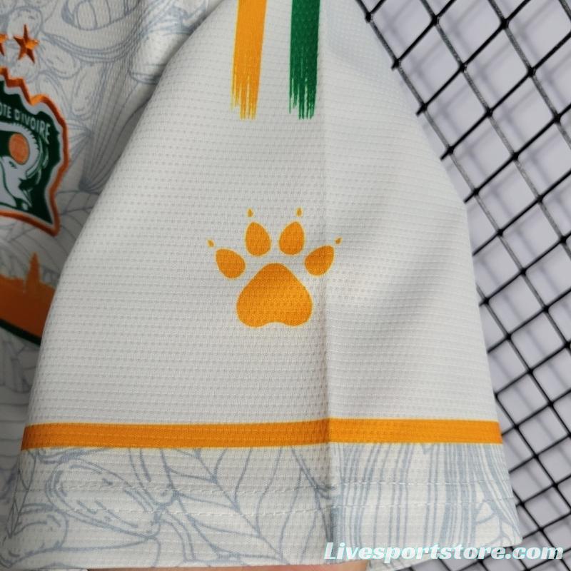 22/23 Ivory Coast White Training Jersey