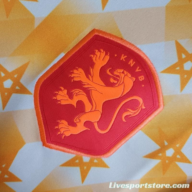 2022 Netherlands Yellow/White Training Jersey